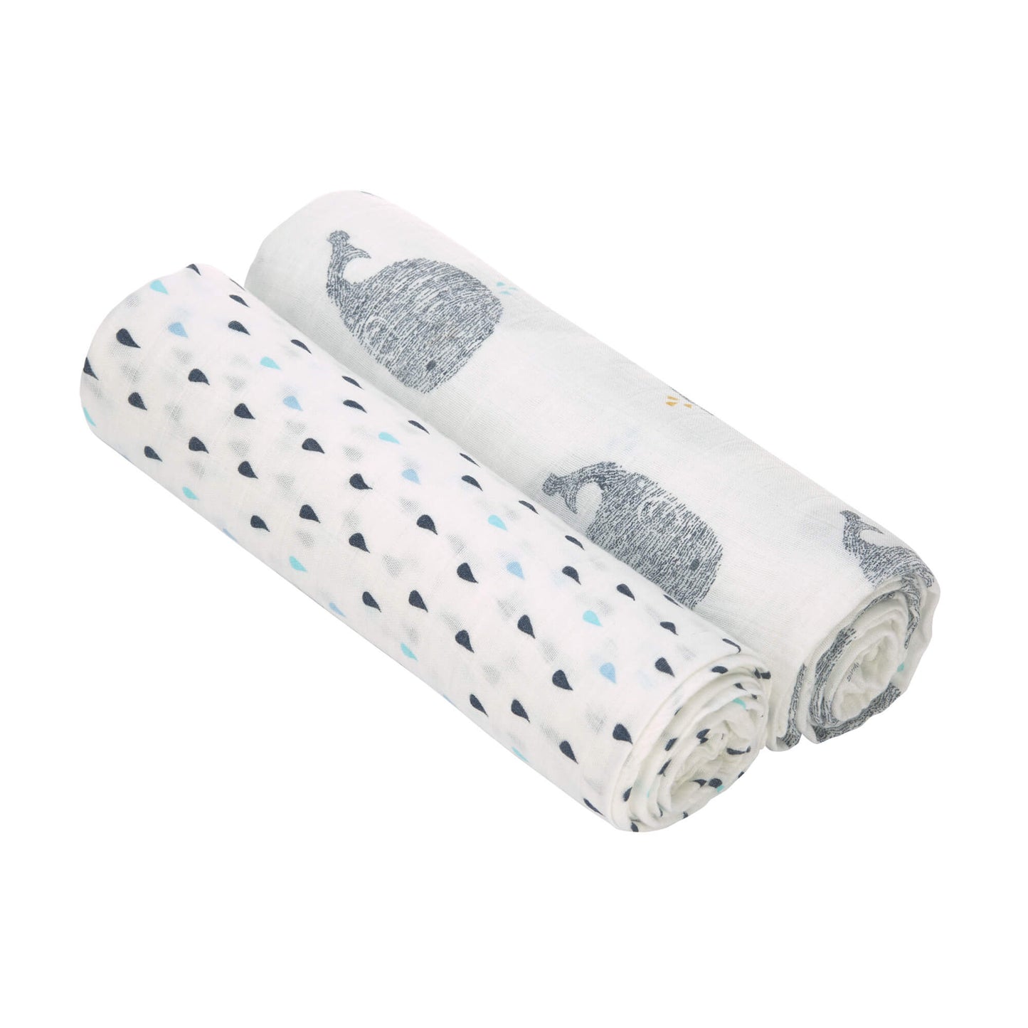 Mulltücher (2 Stk) - Heavenly Soft Swaddle XL, Little Water Whale
