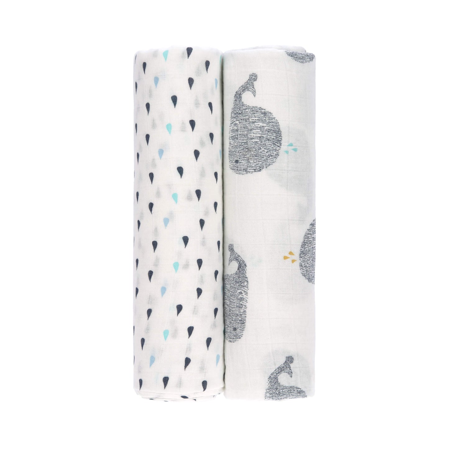 Mulltücher (2 Stk) - Heavenly Soft Swaddle XL, Little Water Whale