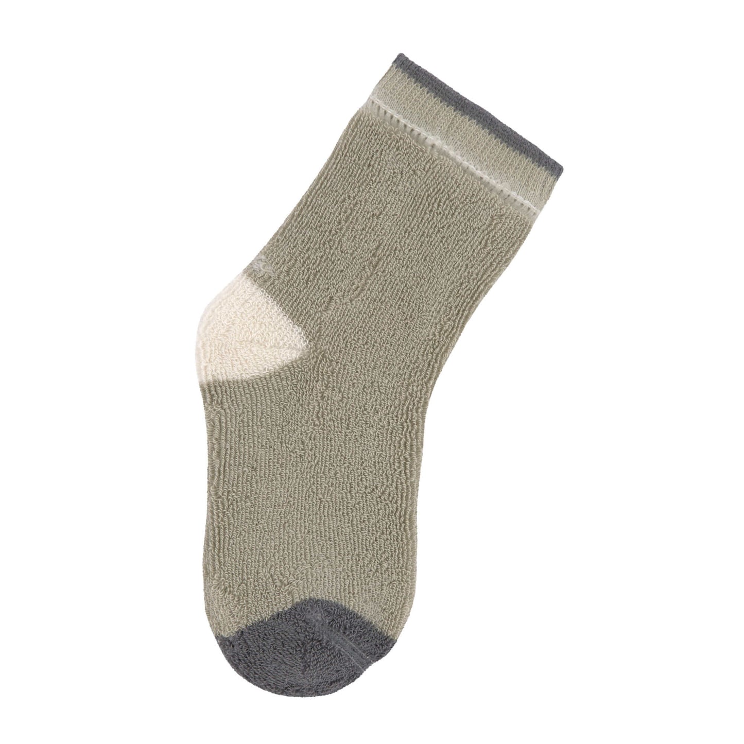 Kinder Antirutsch-Socken (2er-Pack) - GOTS Socks, Anthracite Olive, Größe 19-21