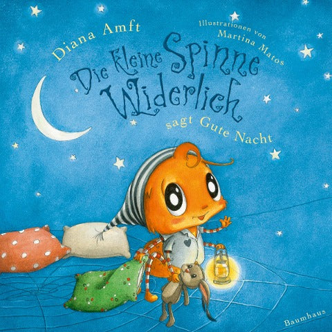 Die kleine Spinne Widerlich sagt Gute Nacht