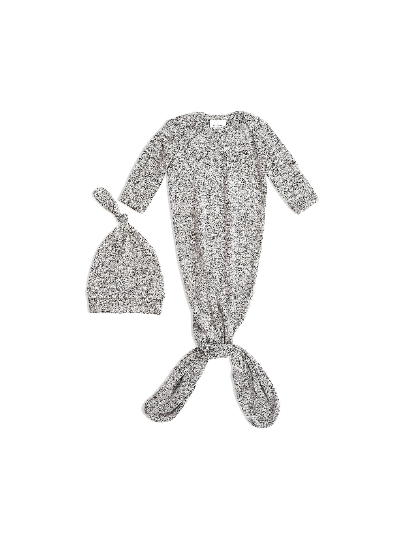 Aden + Anais Neugeborenen-Geschenkset mit geknotetem Kleid + Babymütze