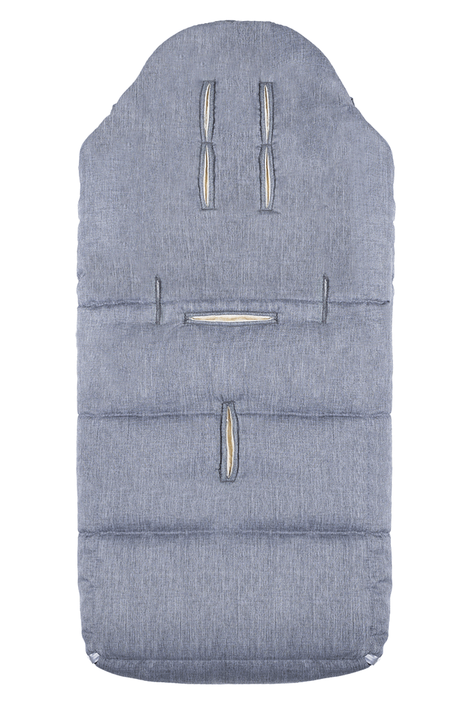 TULAvario Lammfell-Winterfußsack Grigio