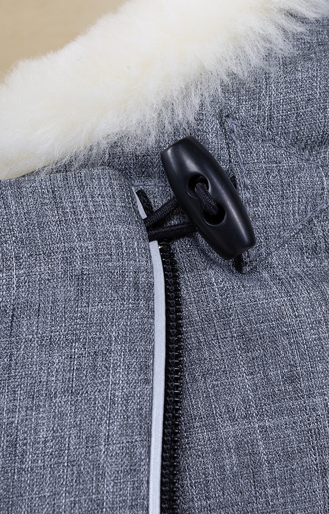 TULAvario Lammfell-Winterfußsack Grigio