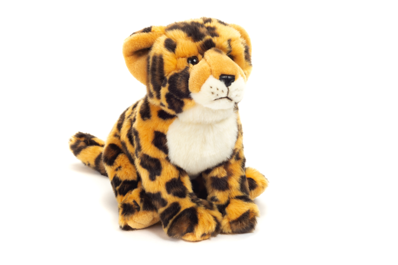 Leopard sitzend 27 cm