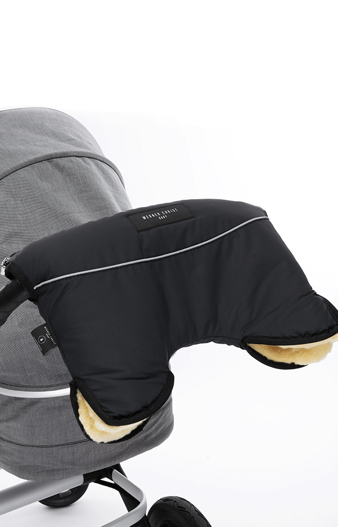 Handwärmer Moffy Grigio für den Kinderwagen