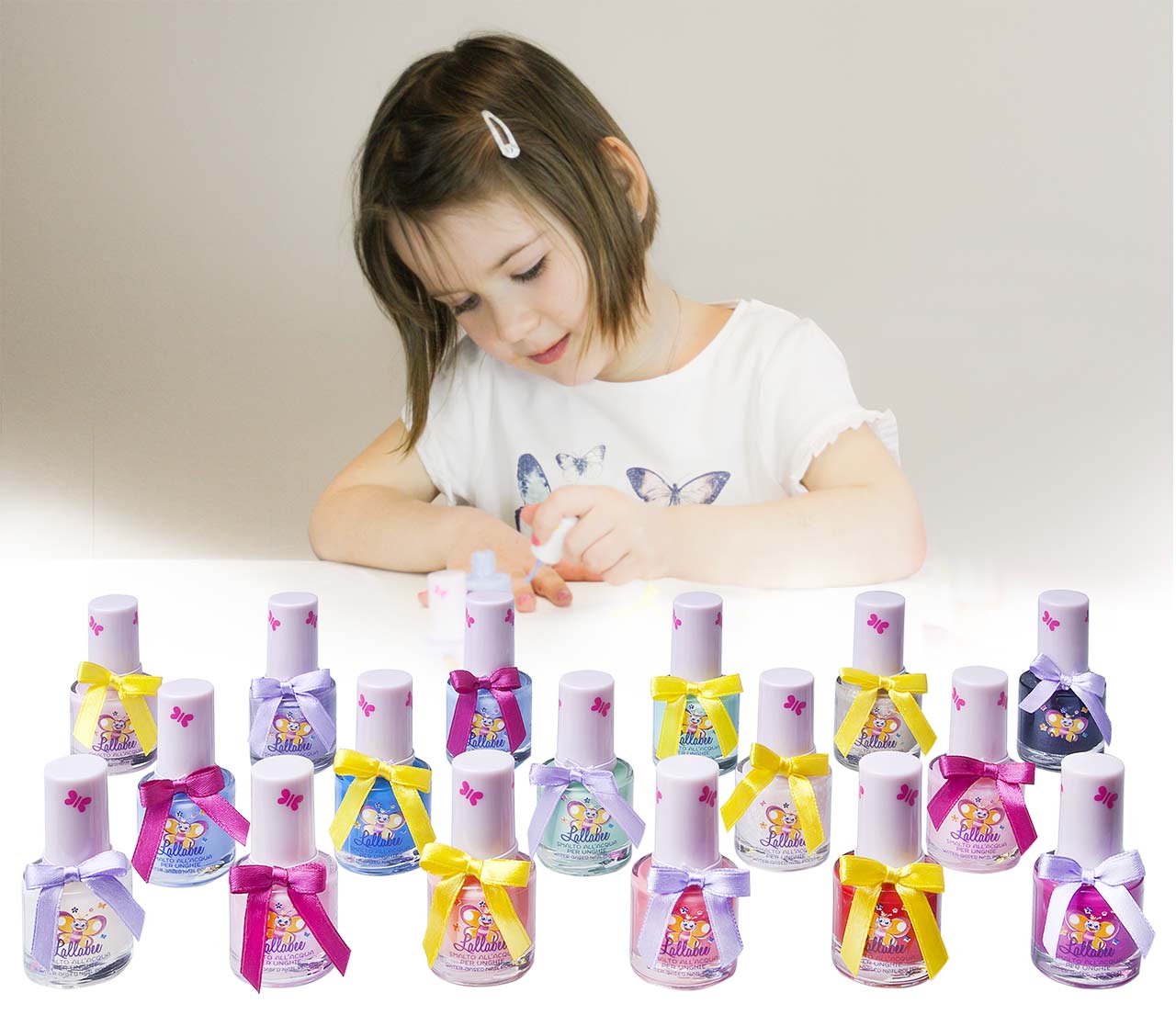 Wasserbasierter Nagellack für Kinder von Lallabee