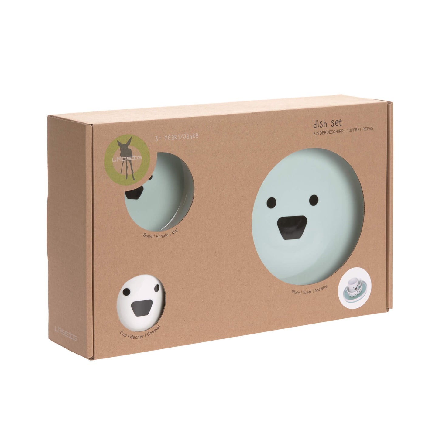 Kindergeschirr Set Porzellan - Dish Set, Little Chums Dog