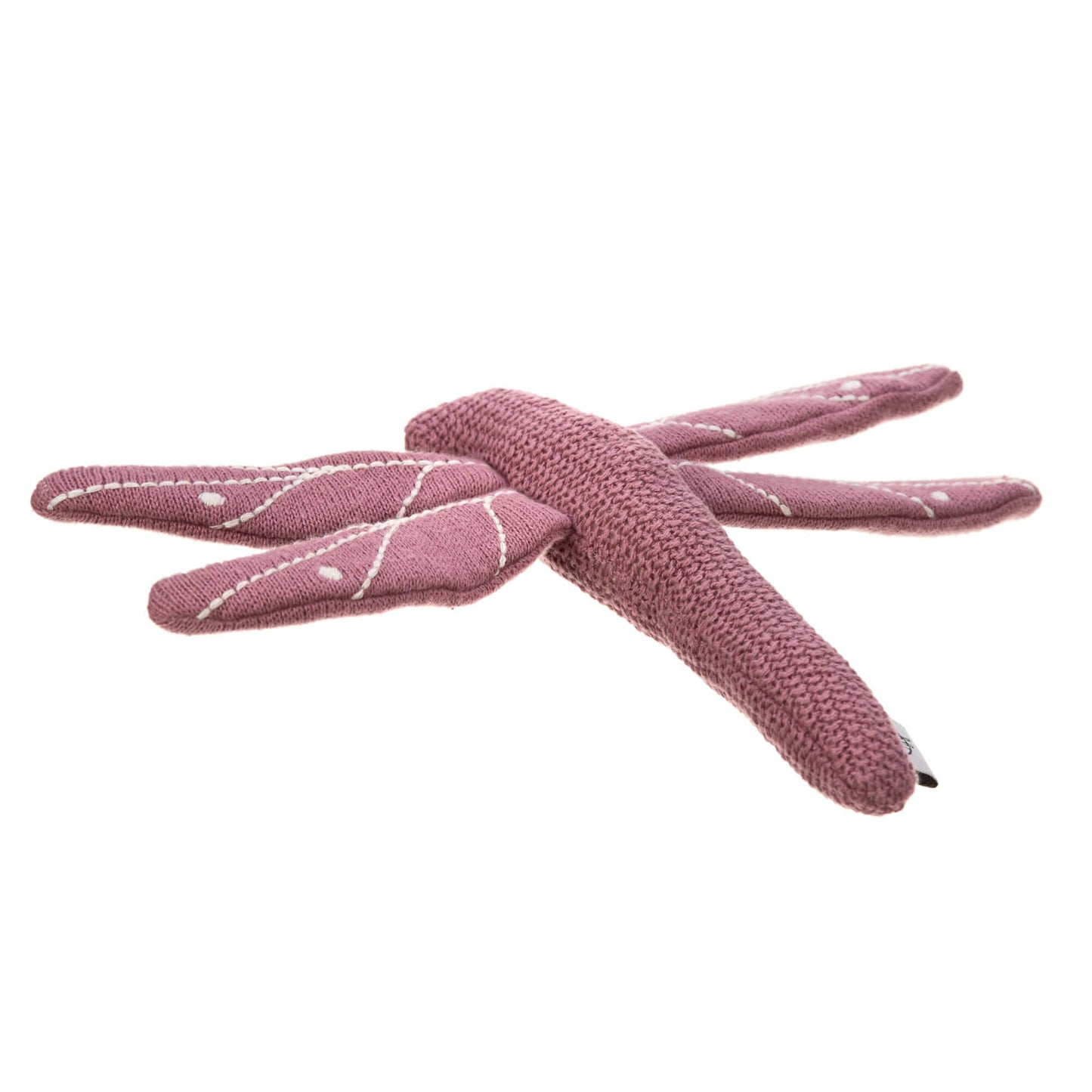 Kuscheltier mit Rassel & Knisterpapier - Knitted Toy, Garden Explorer Libelle Rot