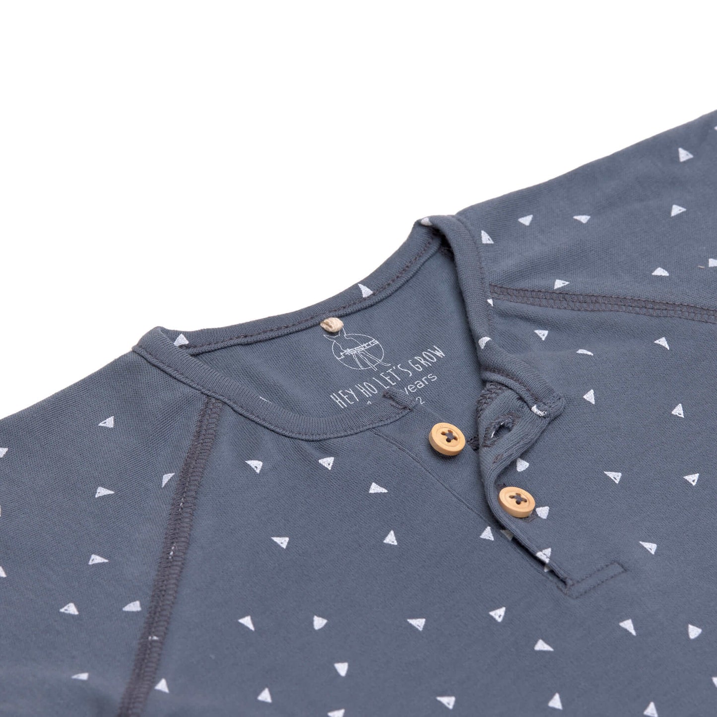 Baby Langarmshirt, Triangle Blue