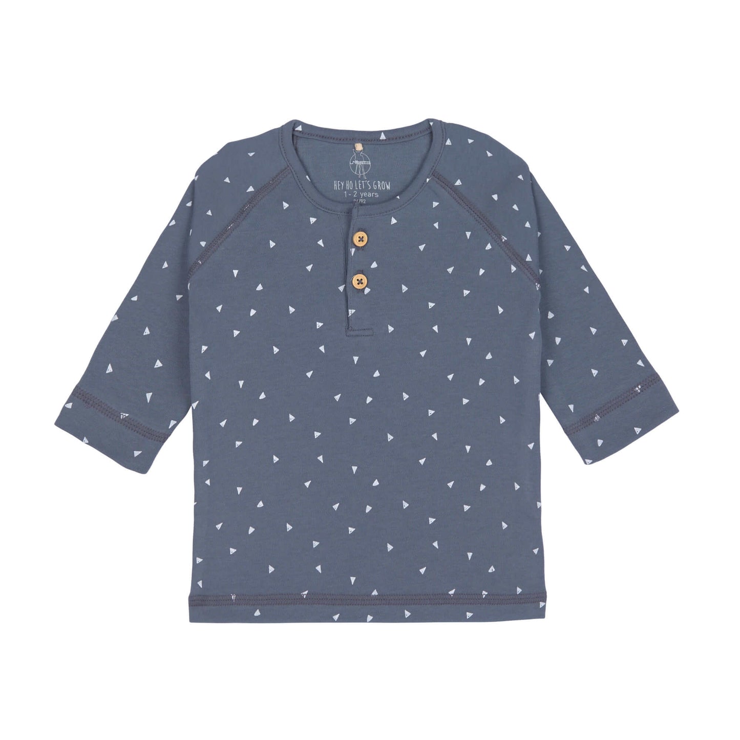Baby Langarmshirt, Triangle Blue