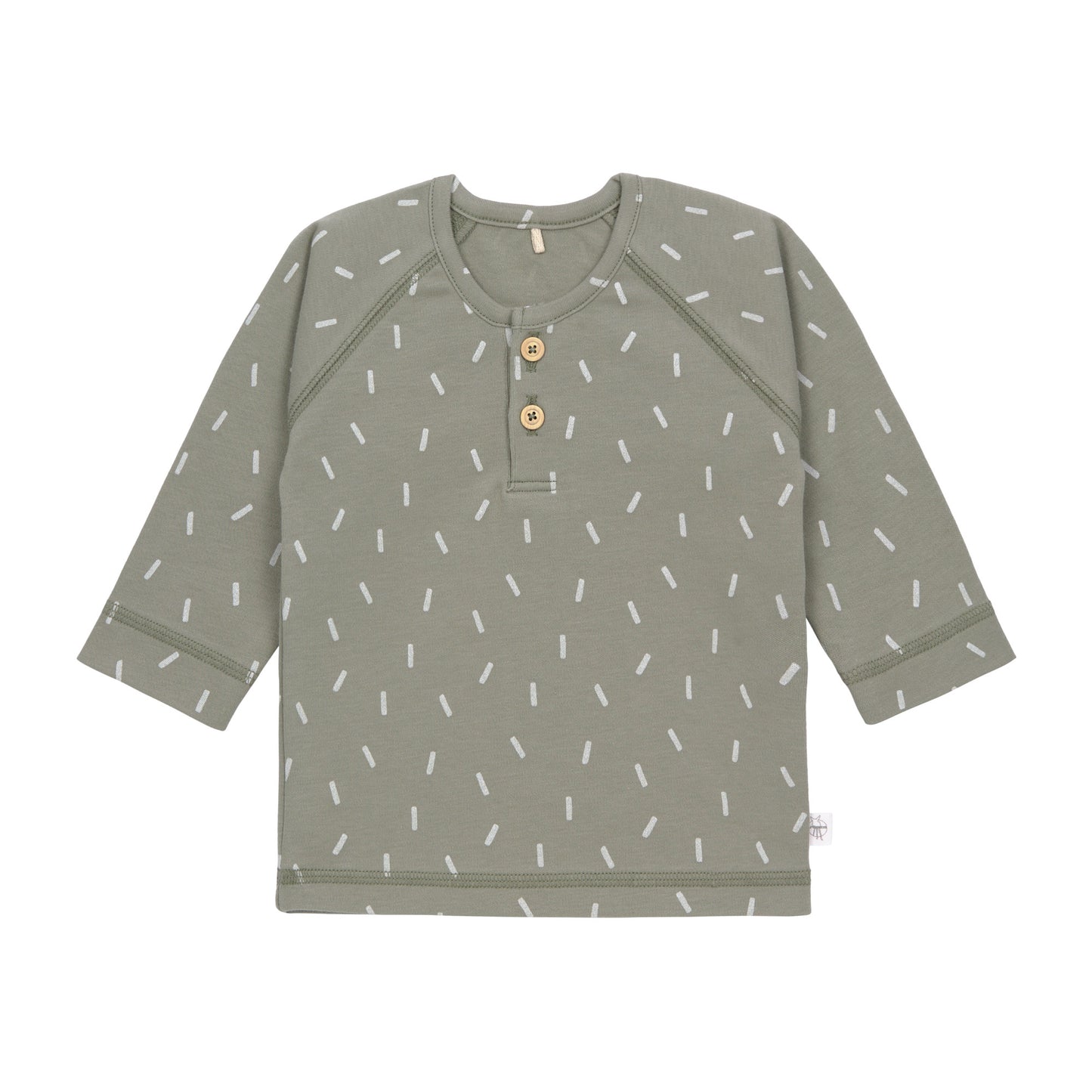 Baby Langarmshirts GOTS - Cozy Colors, Speckles Olive