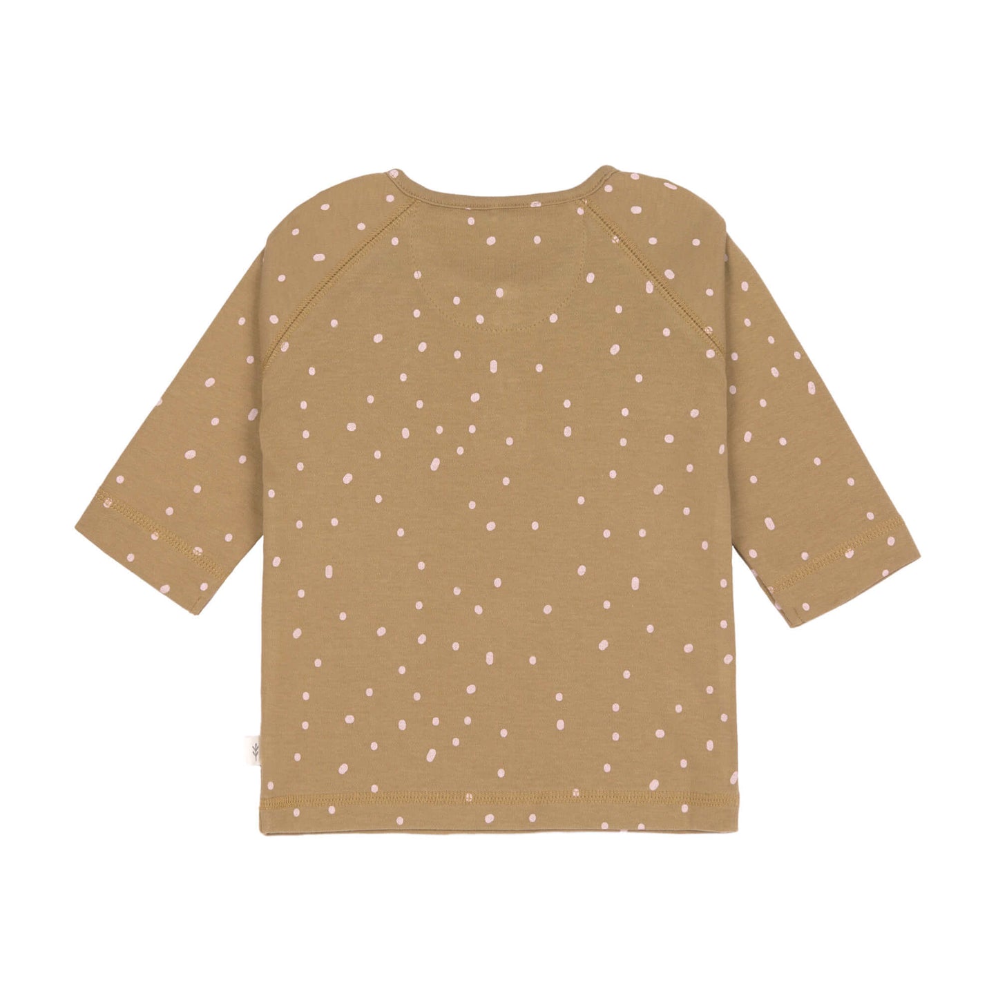 Baby Langarmshirt, Dots Curry