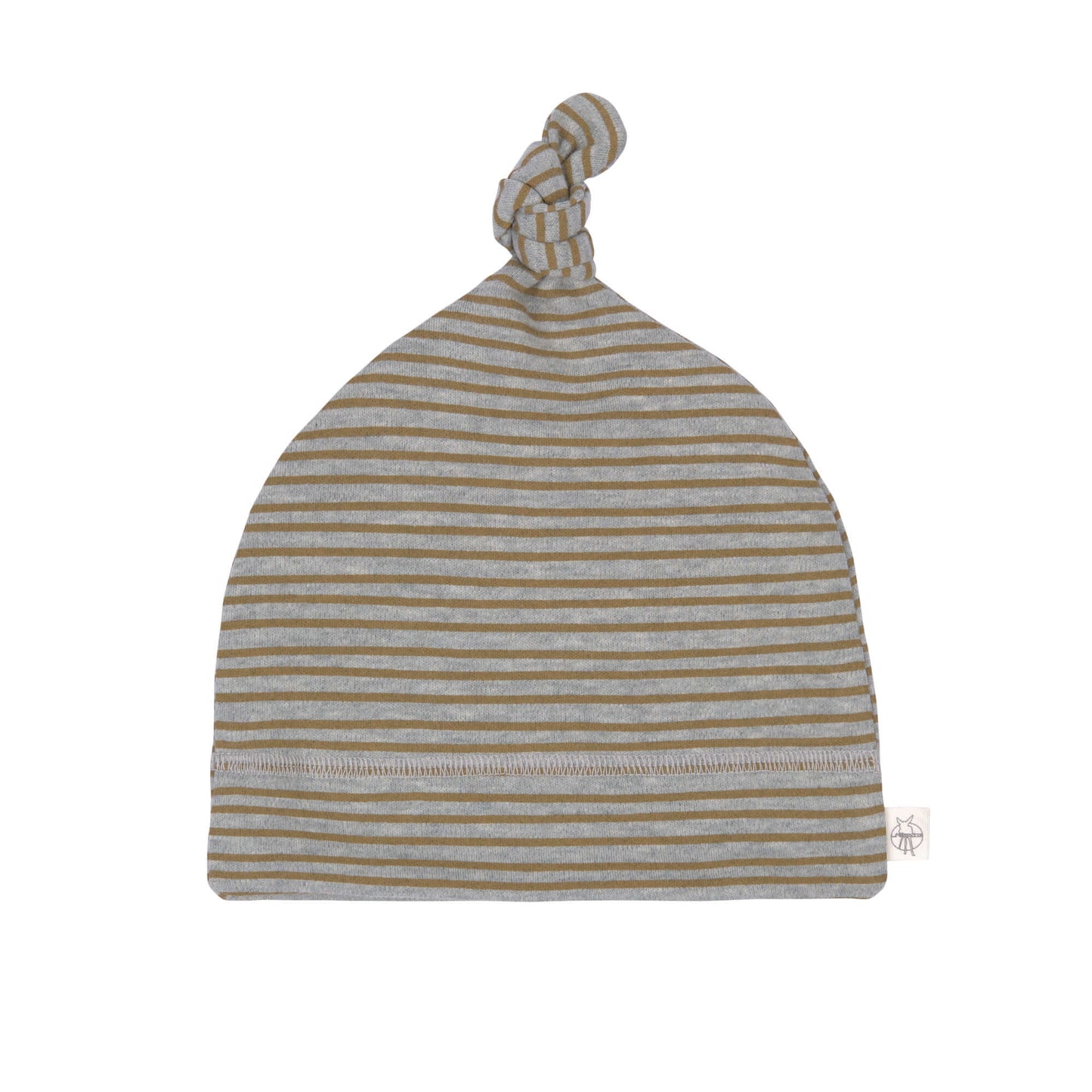 Babymütze - Beanie, Striped Grey Mélange