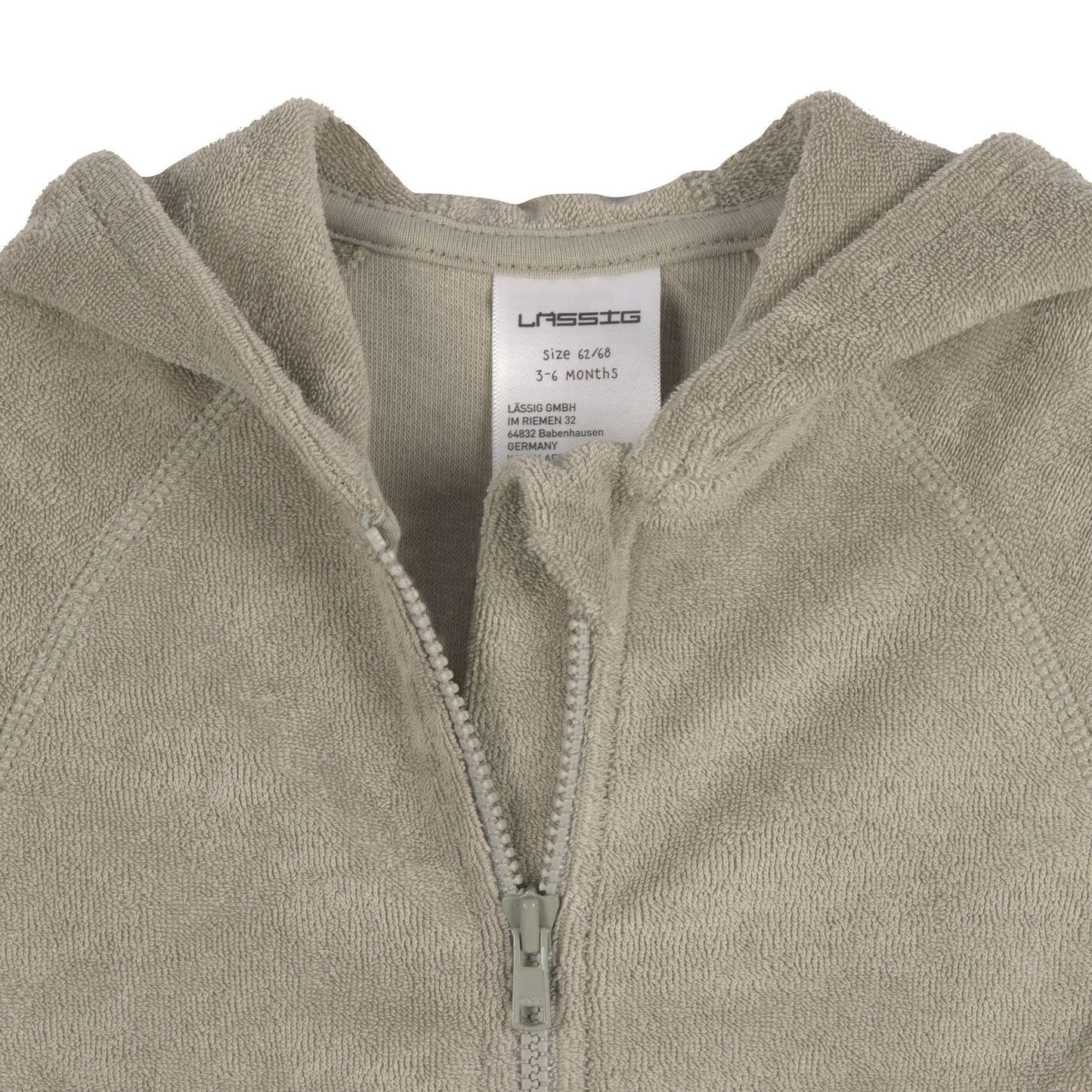 Frottee Jacke Kinder - Oliv