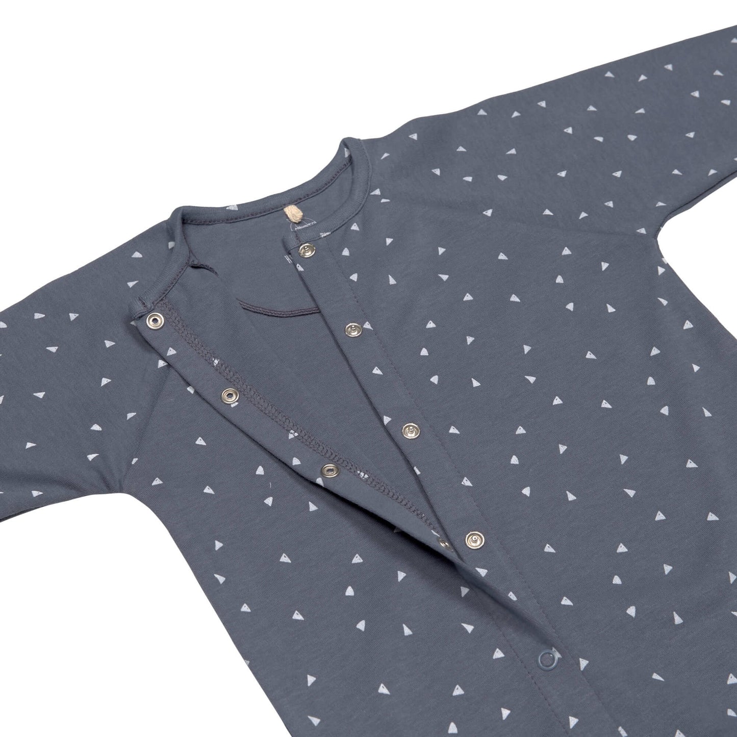 Baby Schlafanzug GOTS - Pyjama Cozy Colors, Triangle Blue