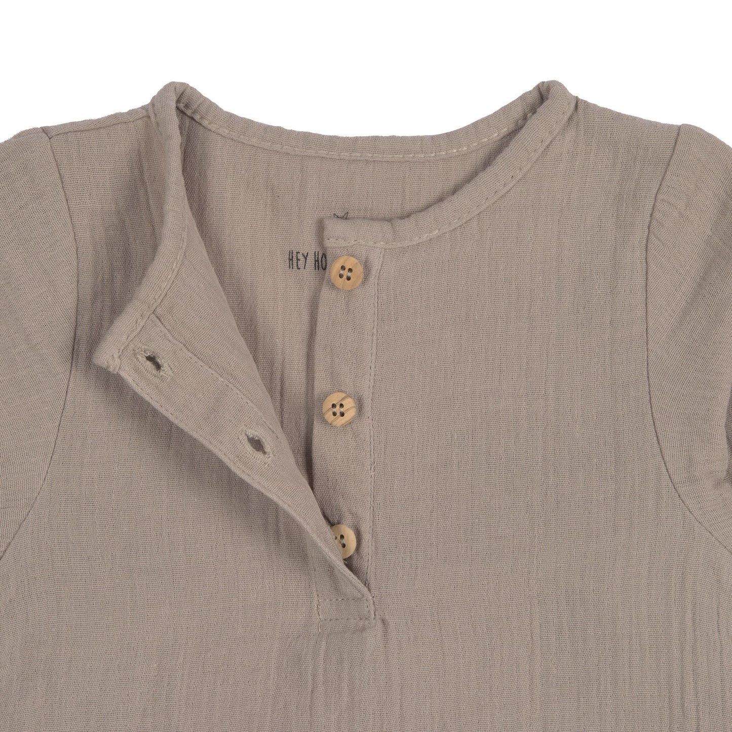 Baby Langarmshirt GOTS - Taupe, Grau