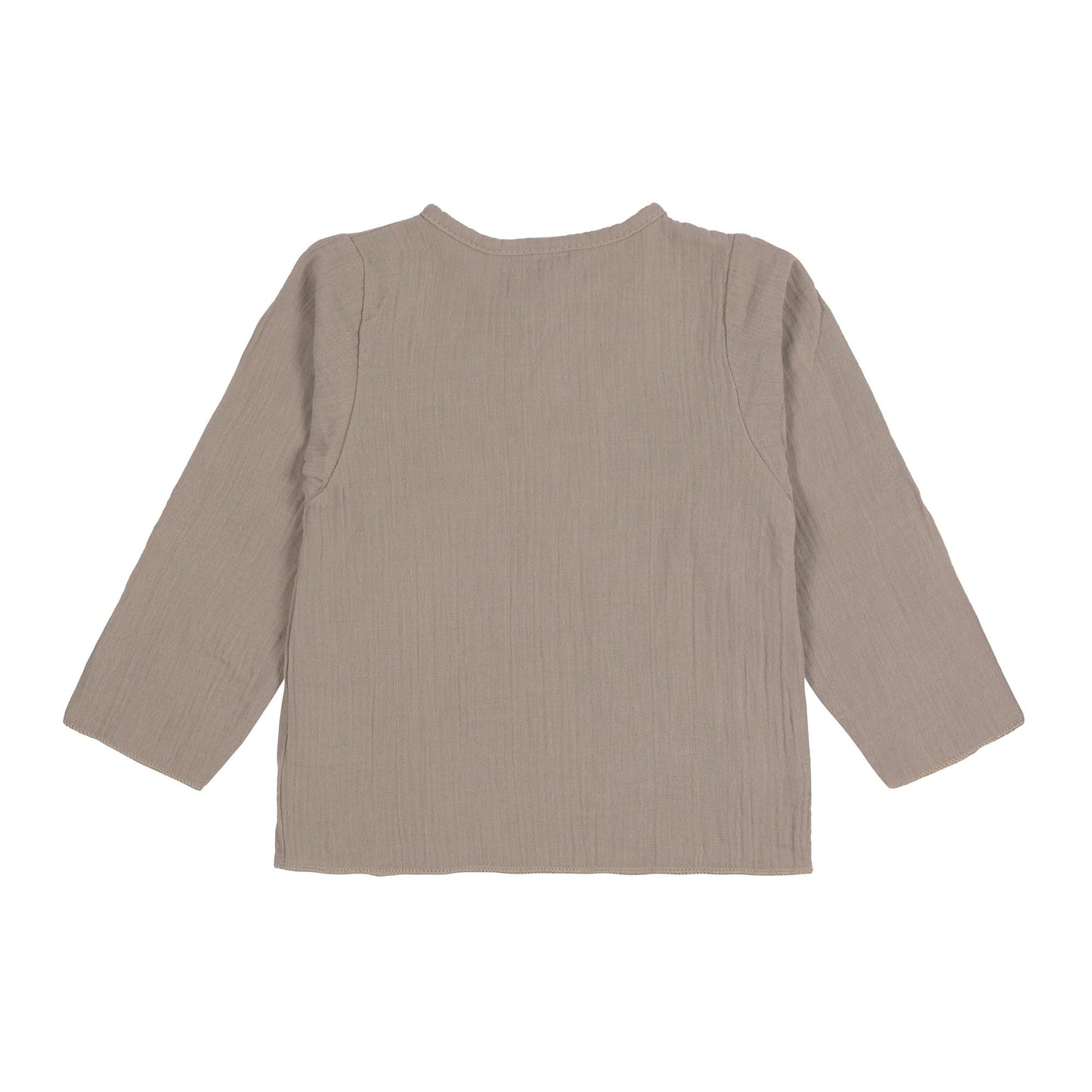 Baby Langarmshirt GOTS - Taupe, Grau