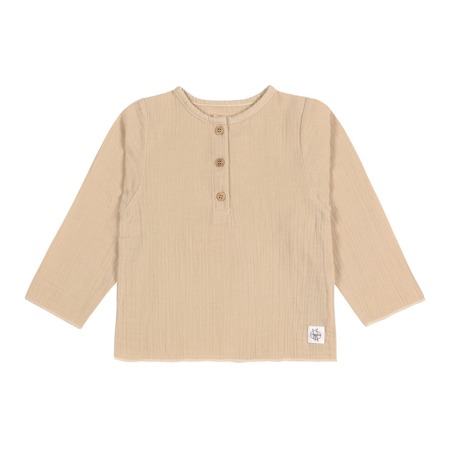 Baby Langarmshirt GOTS - Nature, Beige