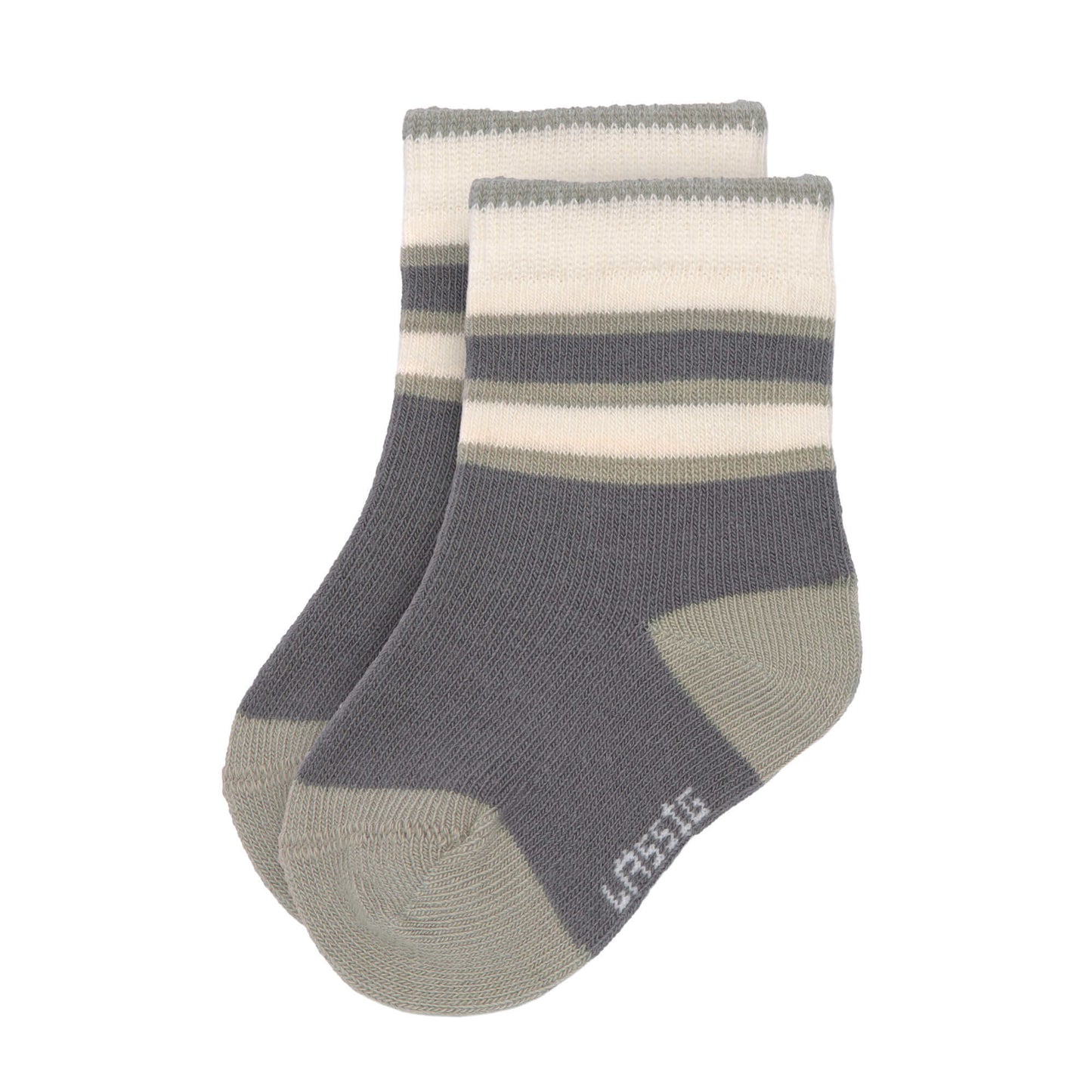 Kindersocken (3er-Pack) GOTS - Socks, Anthracite Olive