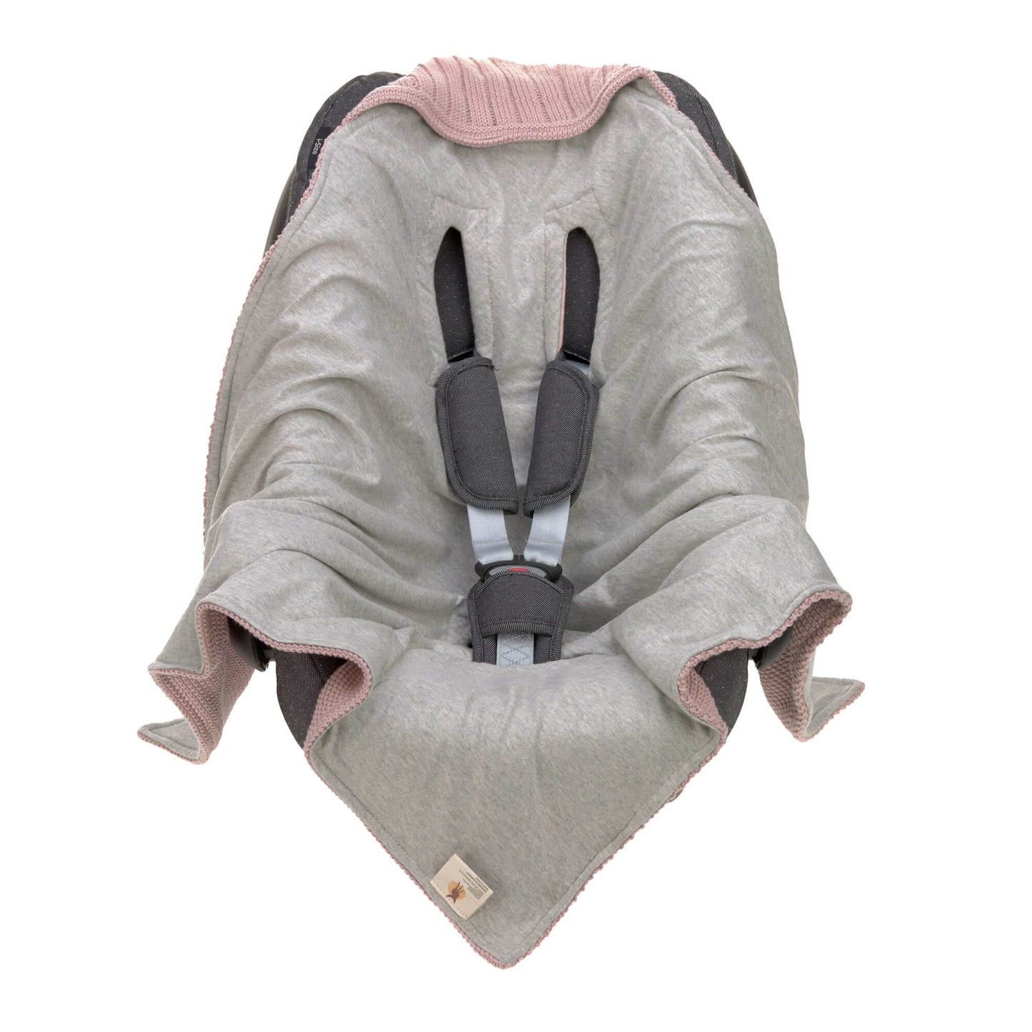 Einschlagdecke - Auto Kindersitz, Dusky Pink