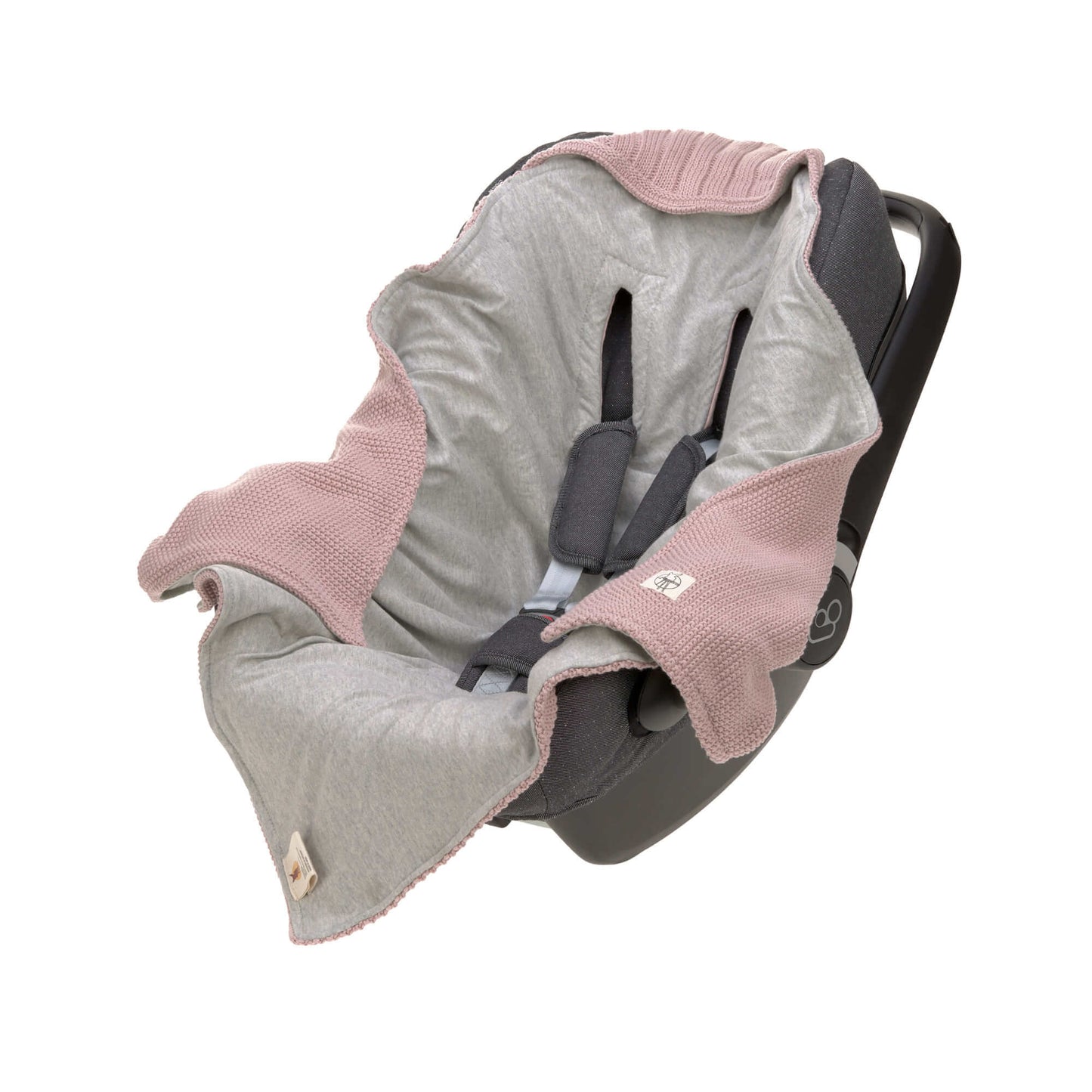 Einschlagdecke - Auto Kindersitz, Dusky Pink
