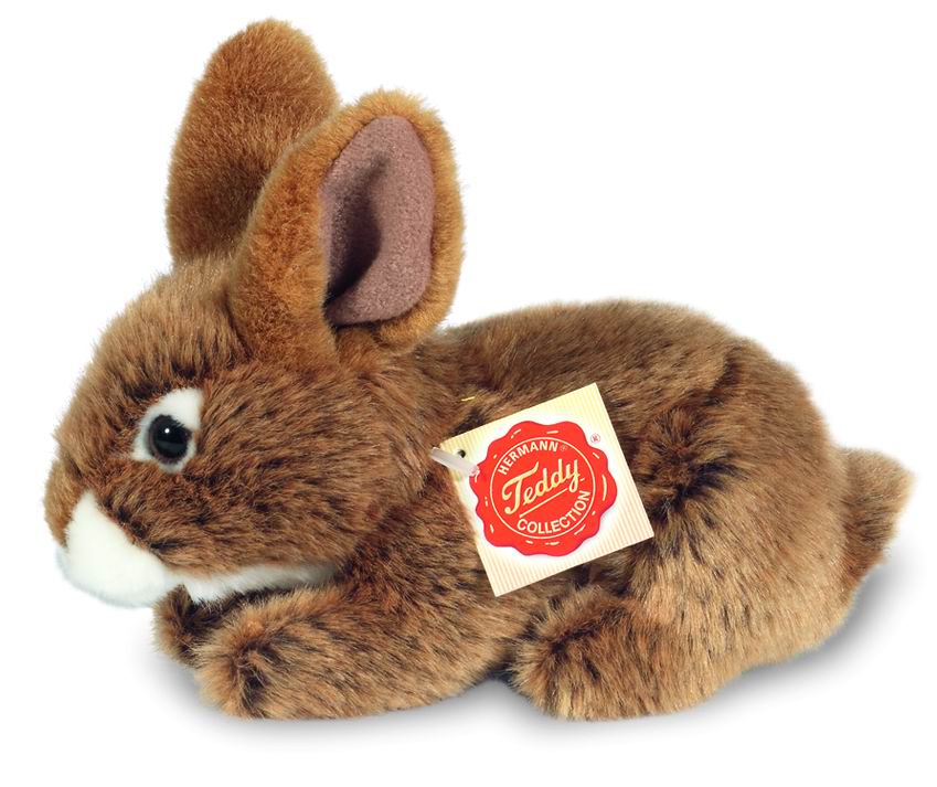 Hase sitzend braun 19 cm