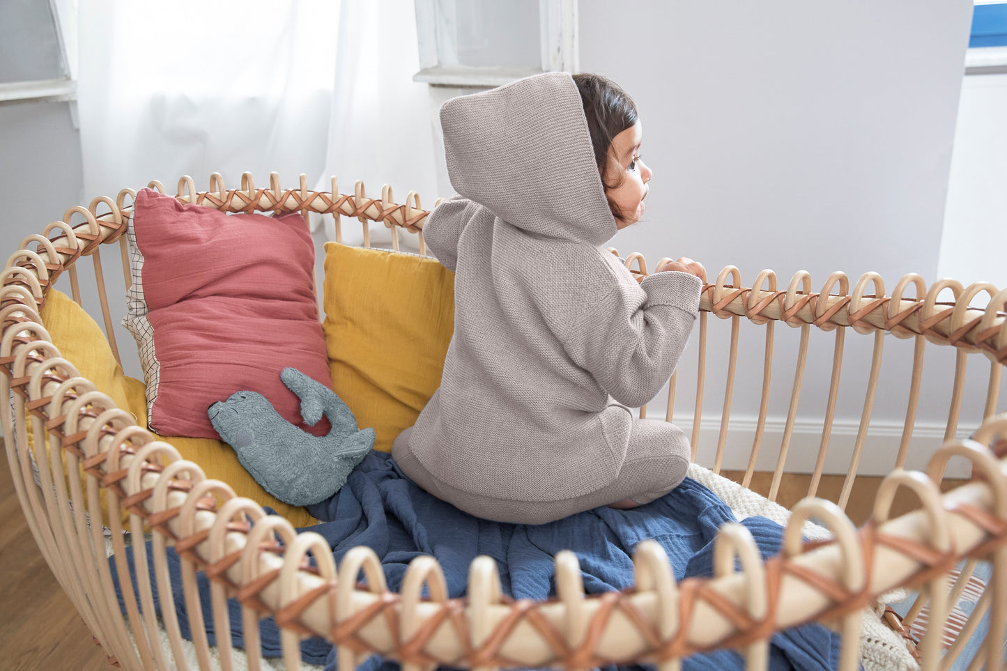 Strick-Kapuzenjacke: Knitted Hoodie Garden Explorer