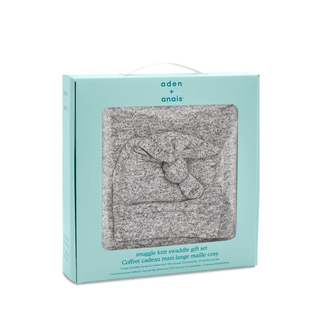 Aden + Anais Snuggle Knit Geschenkset - Heather Grey