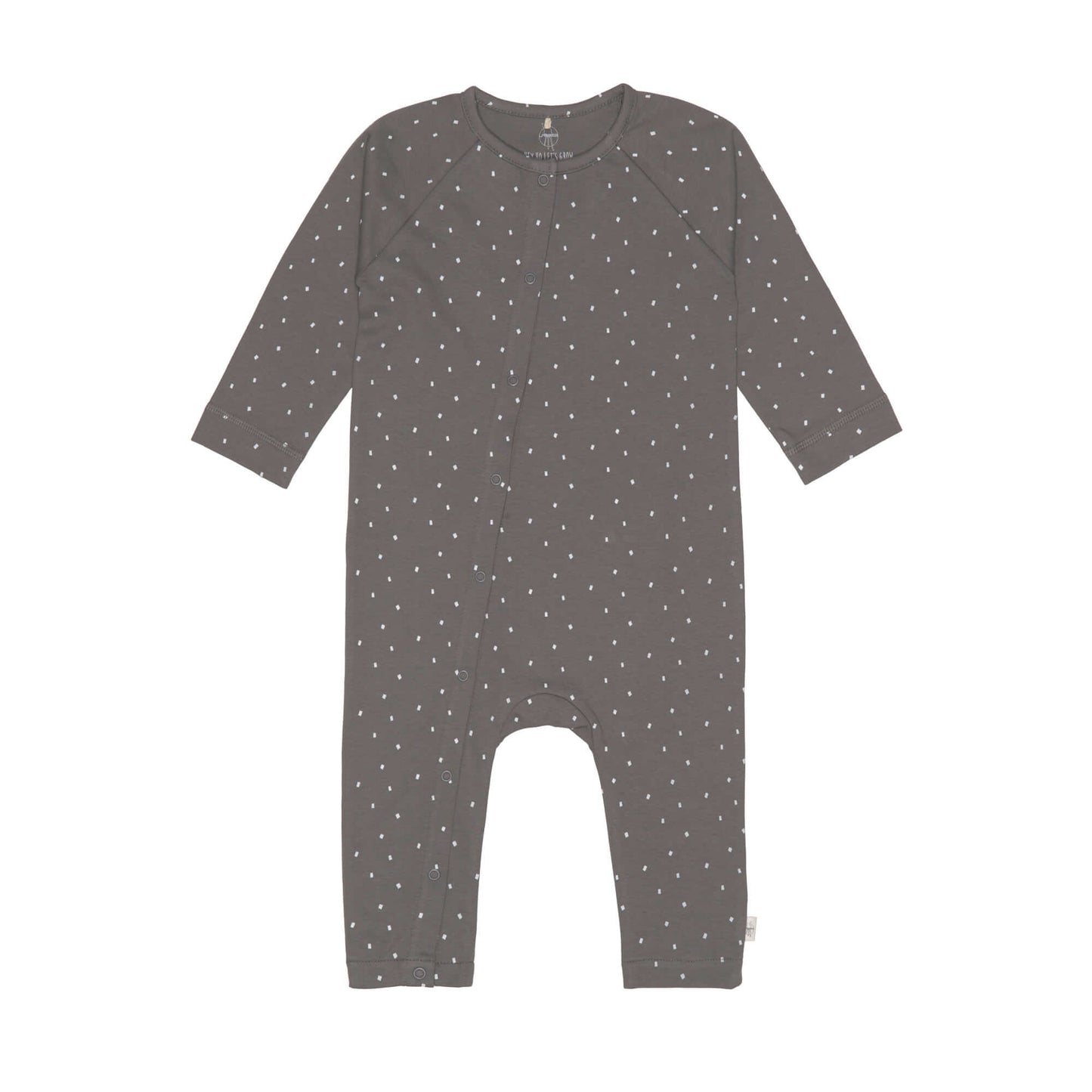 Baby Schlafanzug GOTS - Pyjama Cozy Colors, Spots Anthracite