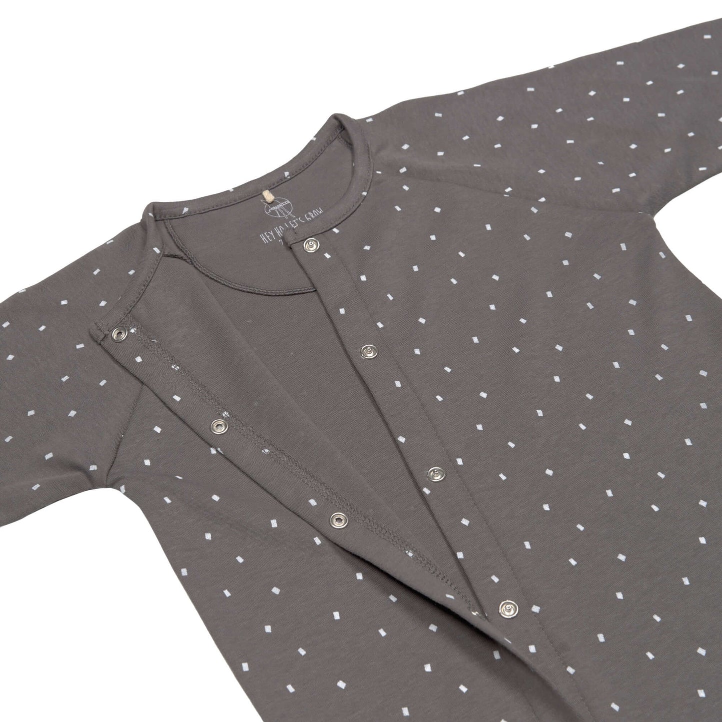 Baby Schlafanzug GOTS - Pyjama Cozy Colors, Spots Anthracite