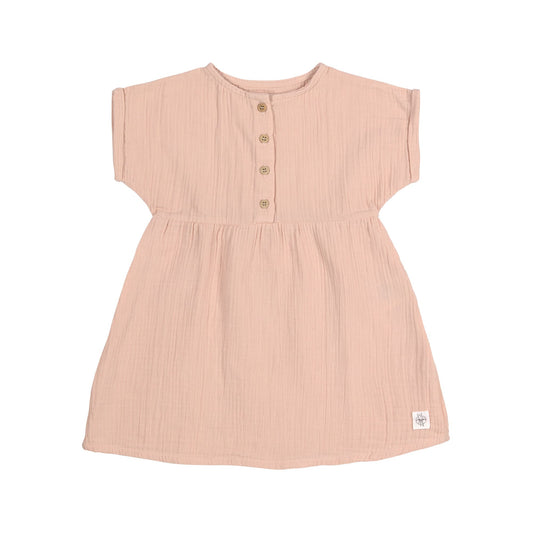 Kinderkleid GOTS - Powder Pink, Rosa