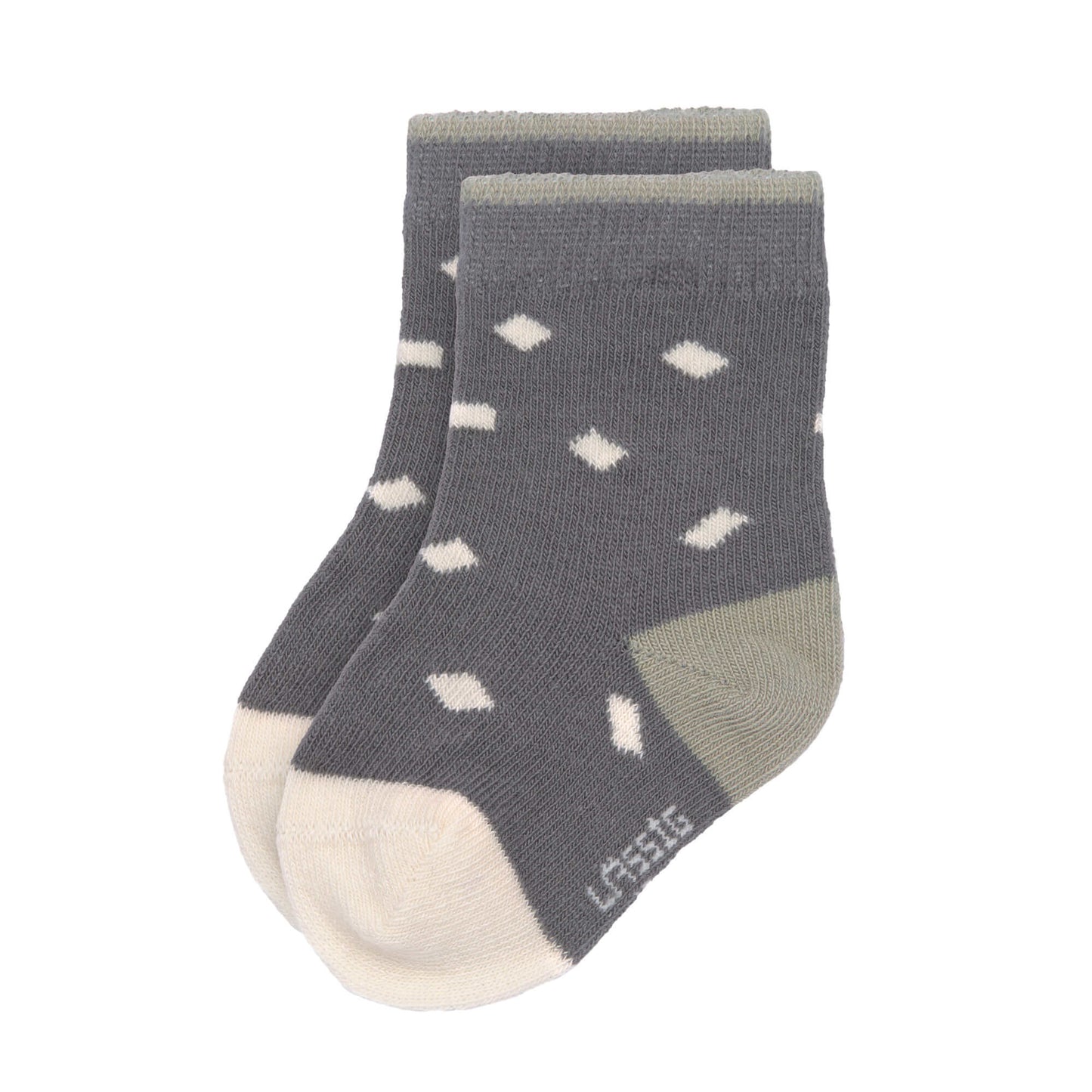 Kindersocken (3er-Pack) GOTS - Socks, Anthracite Olive